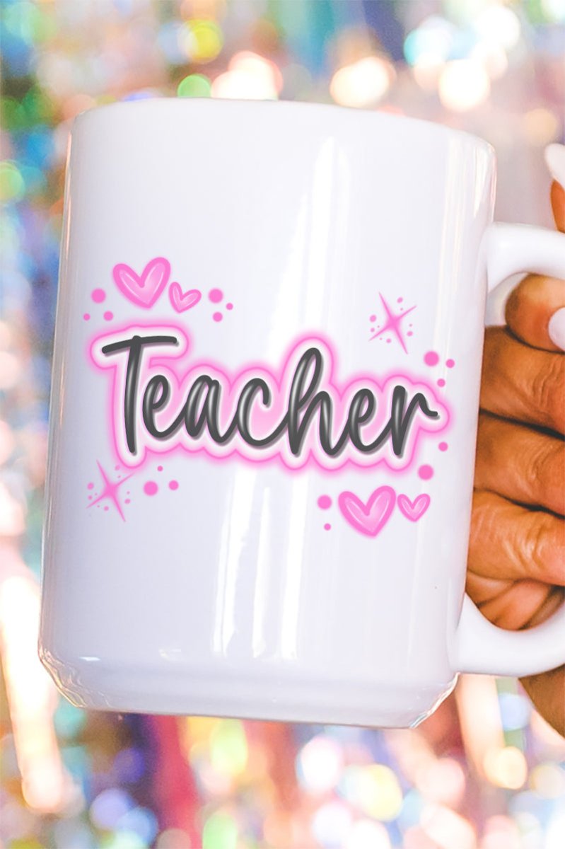 Faux Airbrush Teacher Ceramic Mug - Wholesale Accessory Market