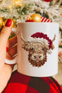 Faux Yarn Highland Cow Ceramic Mug - Wholesale Accessory Market