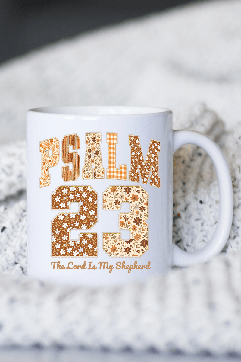 Floral Psalm 23 Ceramic Mug - Wholesale Accessory Market