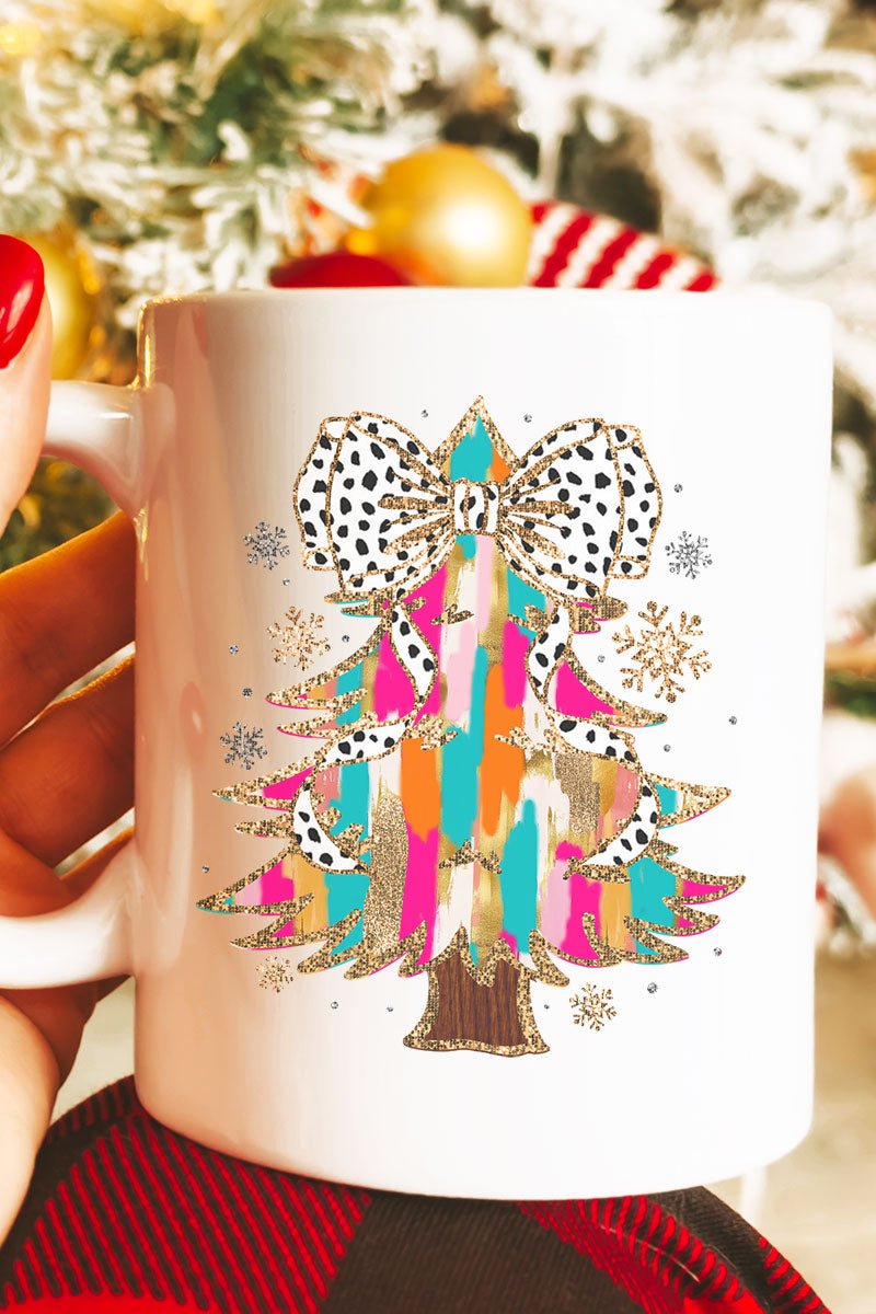 Glitzy Christmas Tree Ceramic Mug - Wholesale Accessory Market