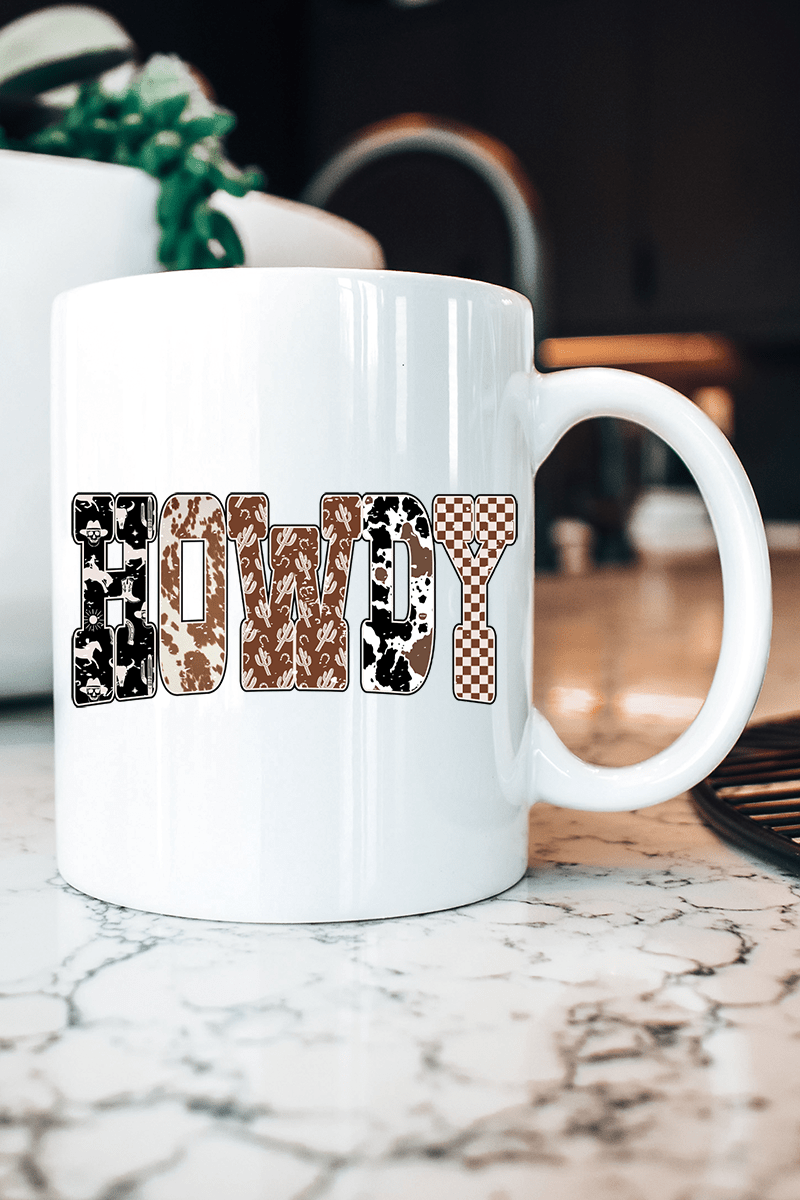 Howdy And Hide Ceramic Mug - Wholesale Accessory Market