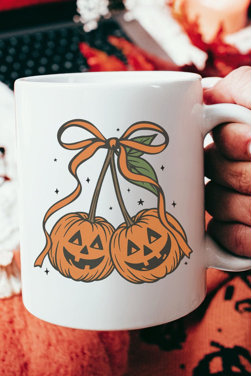Jack - O' - Lantern Cherries Ceramic Mug - Wholesale Accessory Market