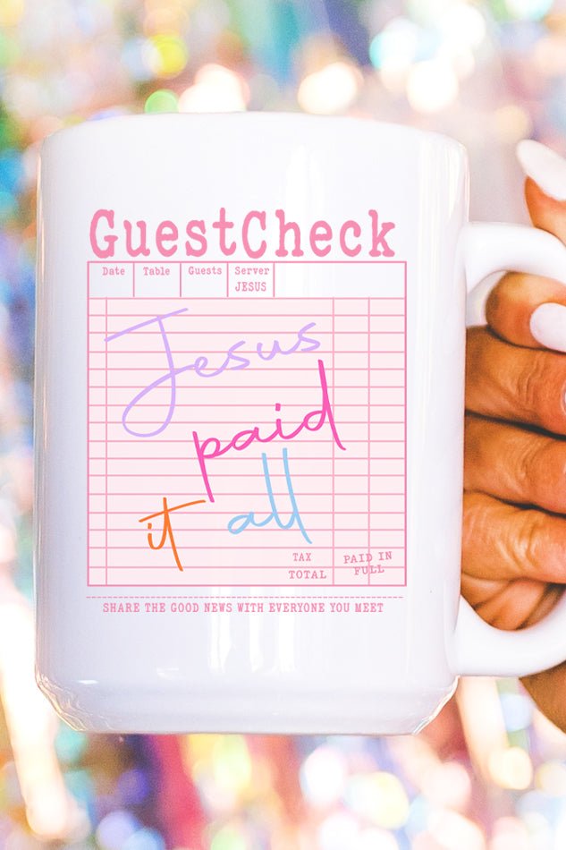 Jesus Got The Check Ceramic Mug - Wholesale Accessory Market