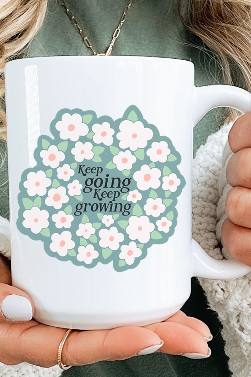 Keep Going Keep Growing Ceramic Mug - Wholesale Accessory Market