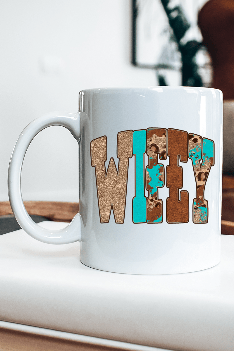 Leopard Love Wifey Ceramic Mug - Wholesale Accessory Market
