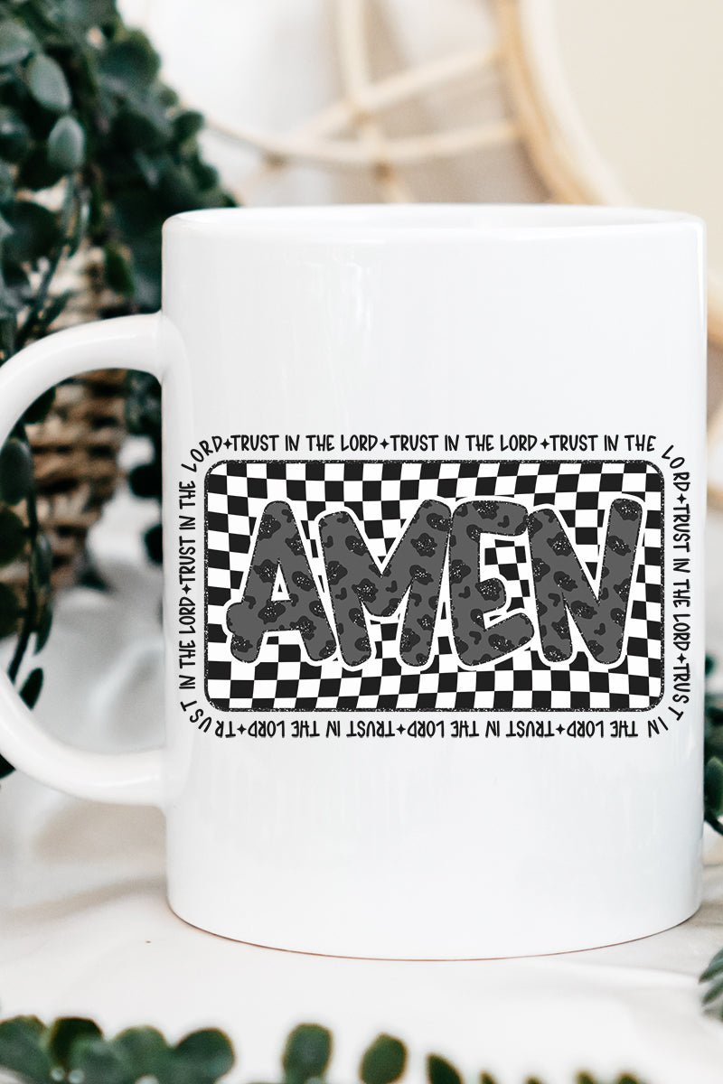 Leopard Luxe Amen Ceramic Mug - Wholesale Accessory Market