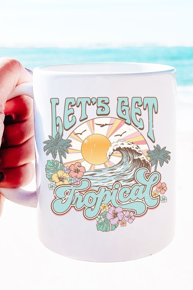 Let's Get Tropical Ceramic Mug - Wholesale Accessory Market