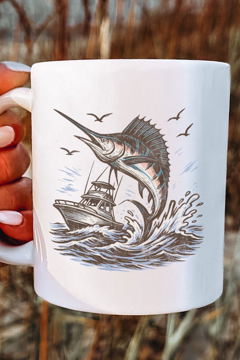 Marlin Waves Ceramic Mug - Wholesale Accessory Market