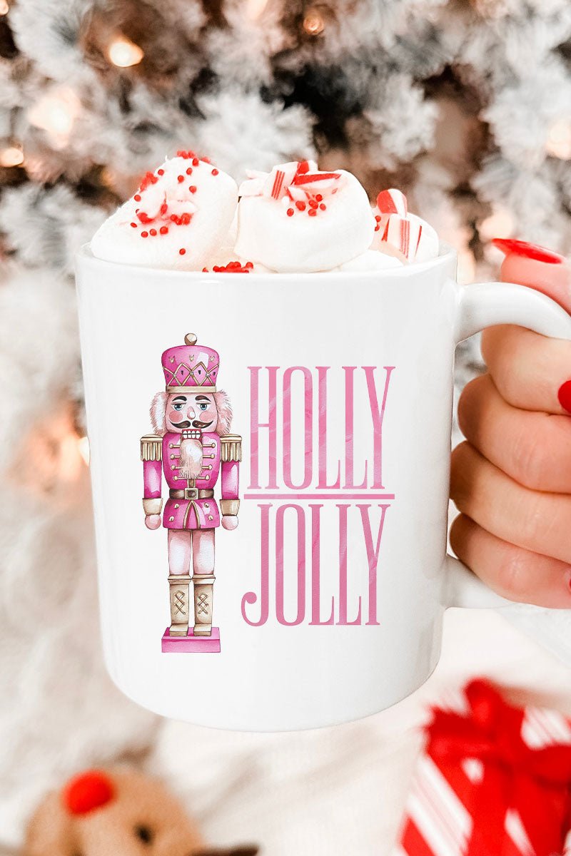 Nutcracker Holly Jolly Ceramic Mug - Wholesale Accessory Market