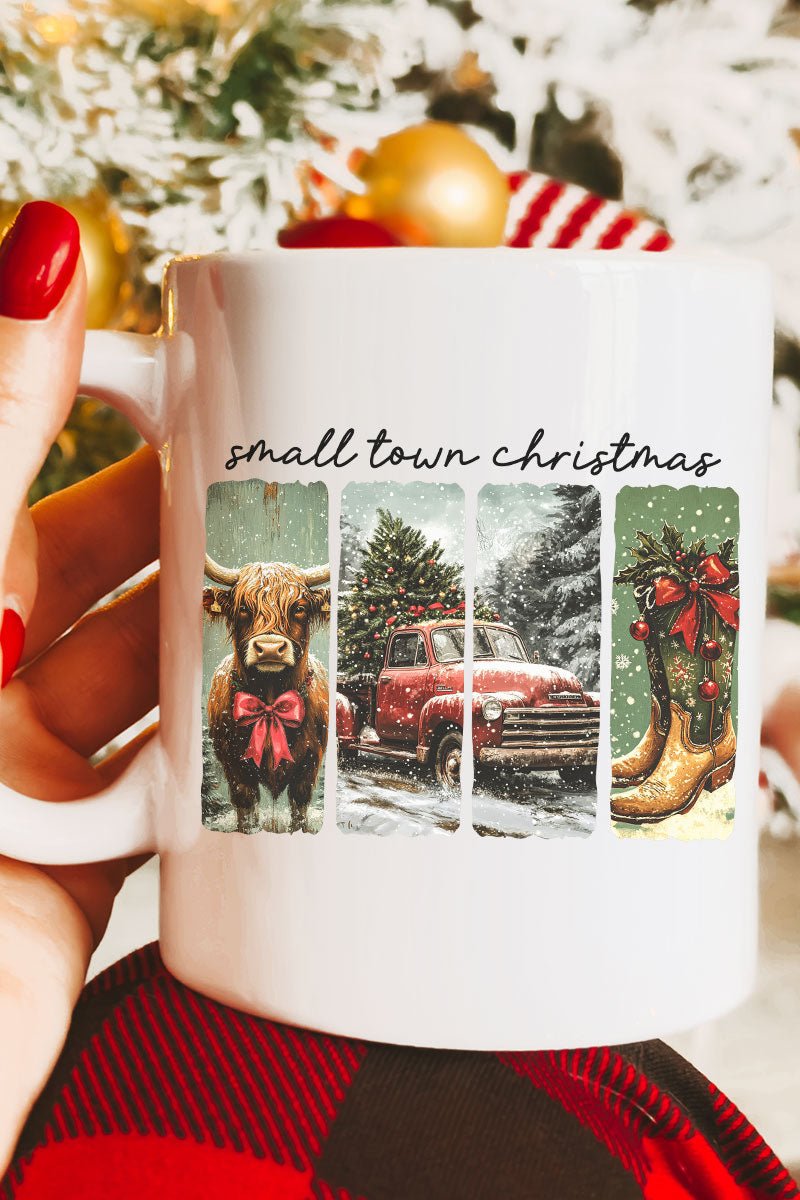 Retro Small Town Christmas Ceramic Mug - Wholesale Accessory Market