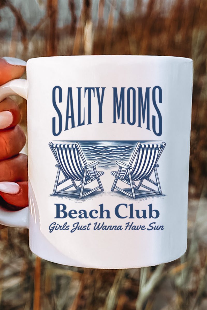 Salty Moms Beach Club Ceramic Mug - Wholesale Accessory Market