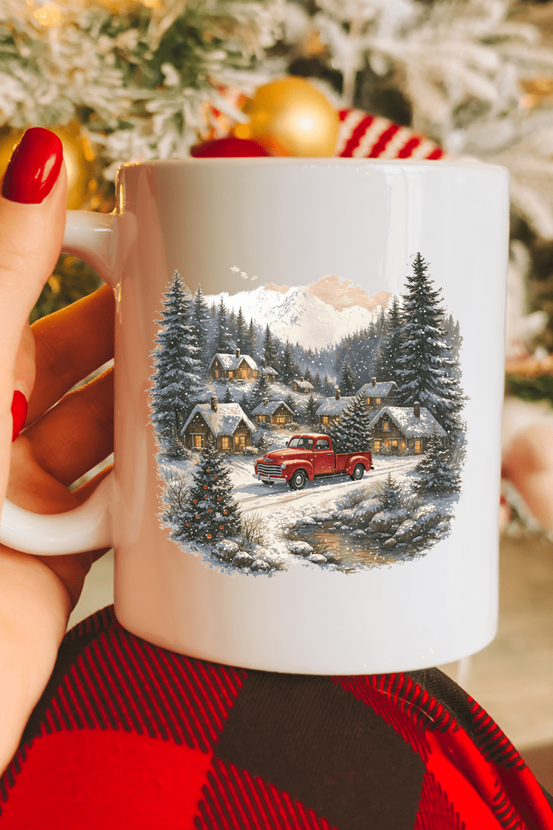 Snowfall On Main Street Ceramic Mug - Wholesale Accessory Market