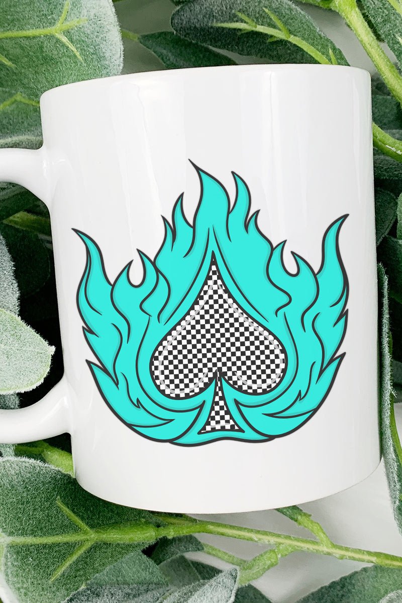 Spade In Flames Ceramic Mug - Wholesale Accessory Market