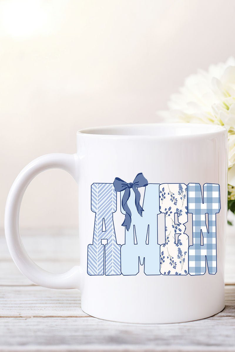 Sunday Blue Amen Ceramic Mug - Wholesale Accessory Market