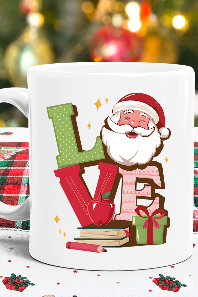 Teacher Christmas Love Ceramic Mug - Wholesale Accessory Market