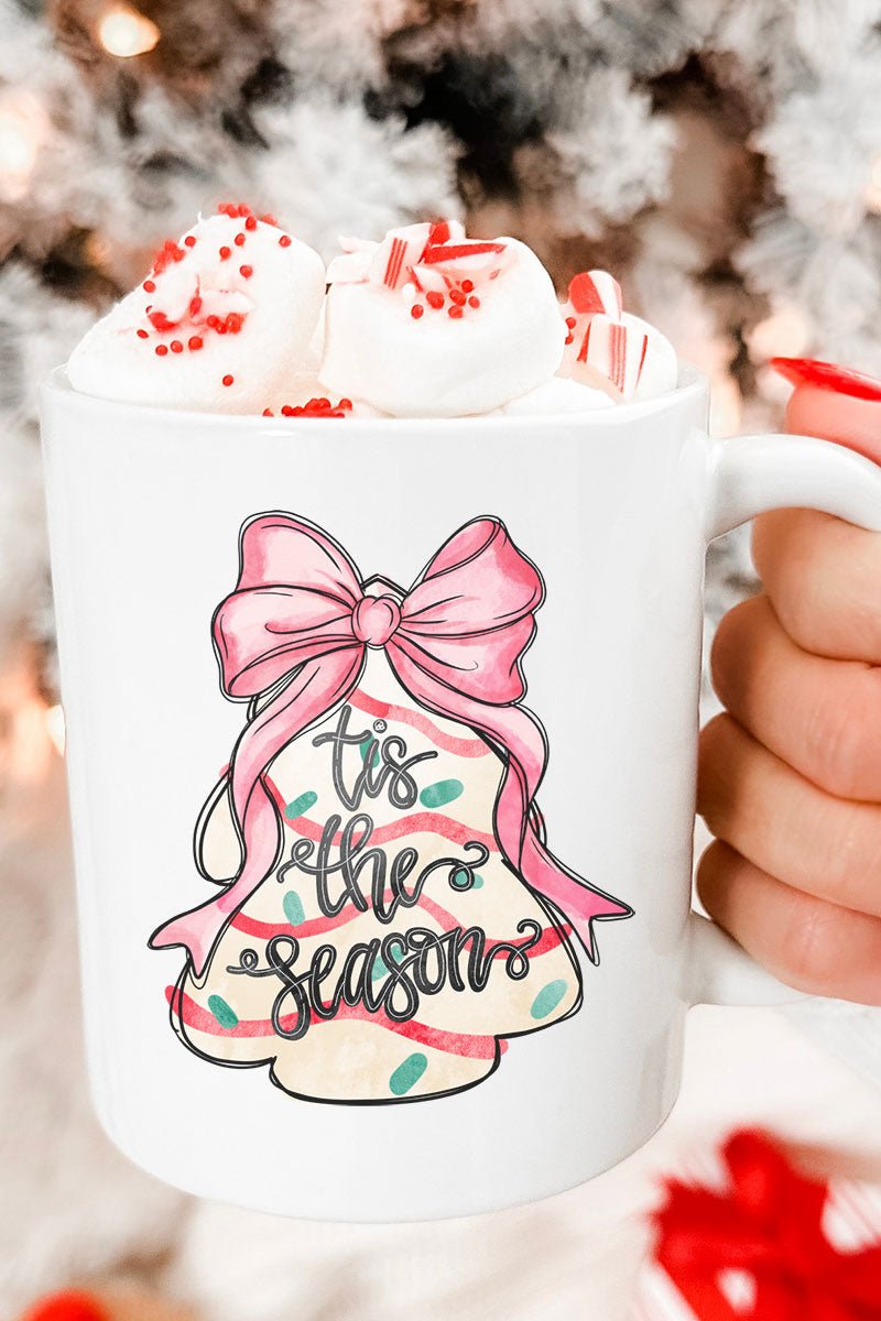 Tis The Season Christmas Cake Ceramic Mug - Wholesale Accessory Market