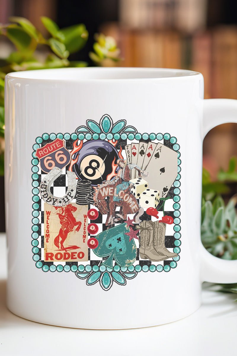 Welcome Rodeo Collage Ceramic Mug - Wholesale Accessory Market