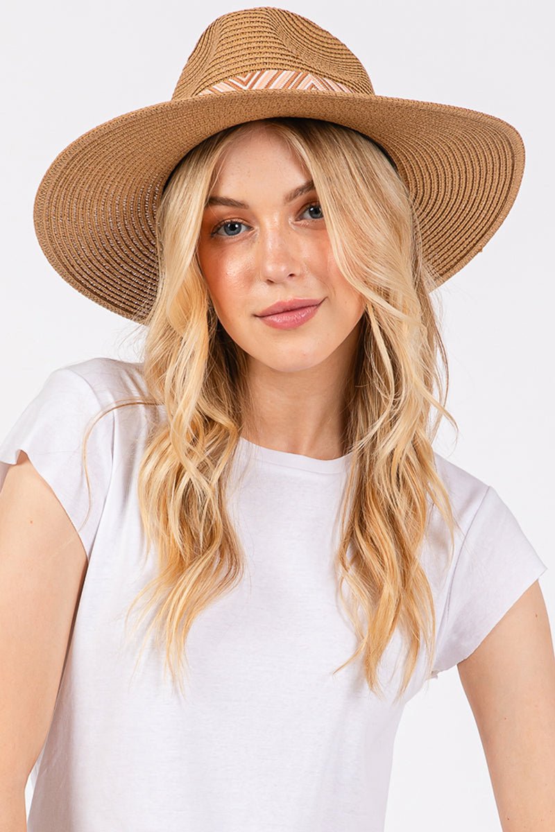 Pagosa Springs Taupe Straw Hat - Wholesale Accessory Market