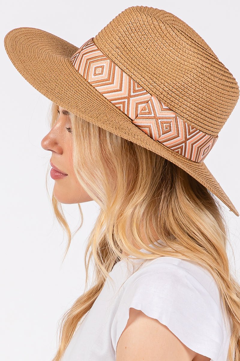Pagosa Springs Taupe Straw Hat - Wholesale Accessory Market