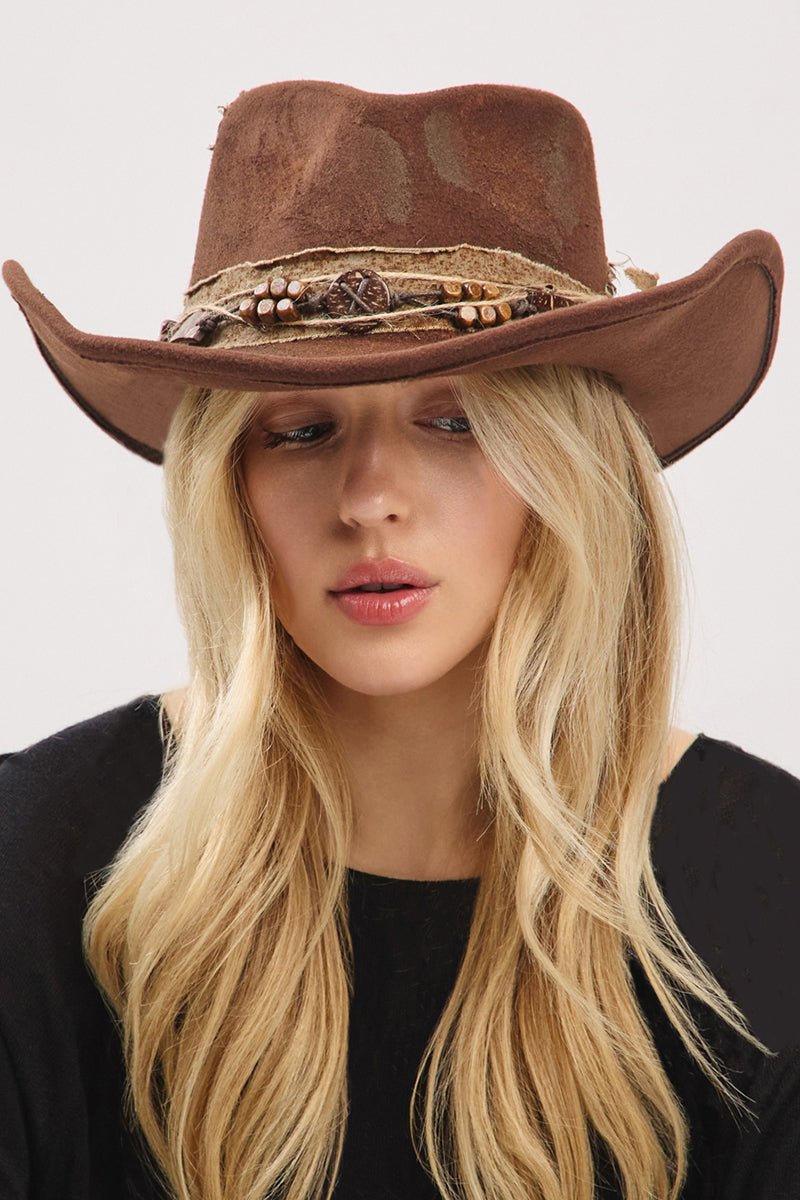 Dodge City Drifter Brown Vintage Felt Cowgirl Hat - Wholesale Accessory Market