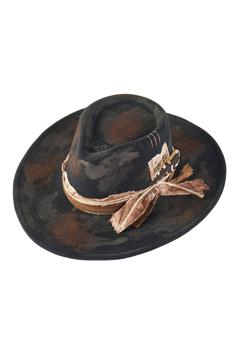Reno Rogue Black Vintage Felt Cowgirl Hat - Wholesale Accessory Market