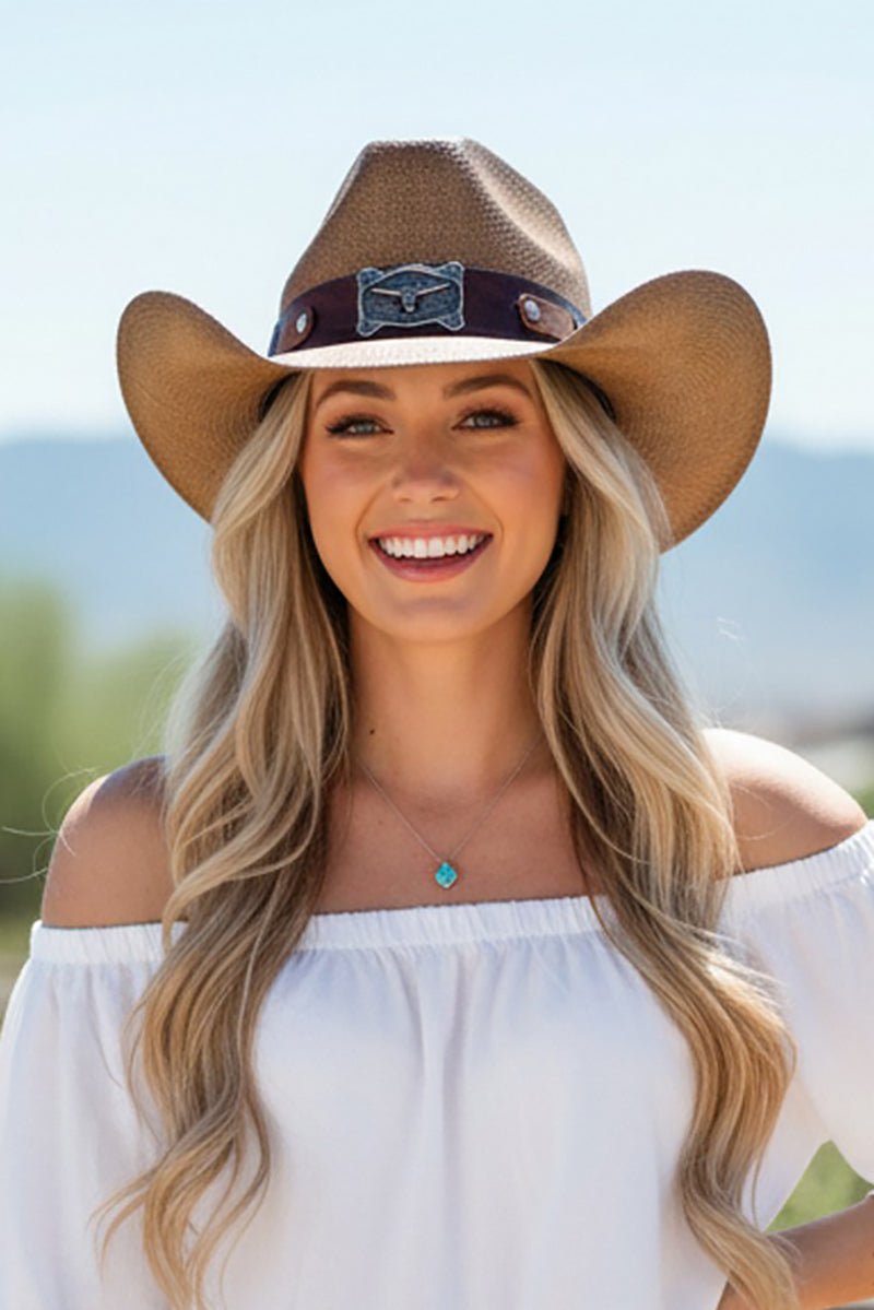 Austin Adventure Taupe Straw Cowgirl Hat - Wholesale Accessory Market