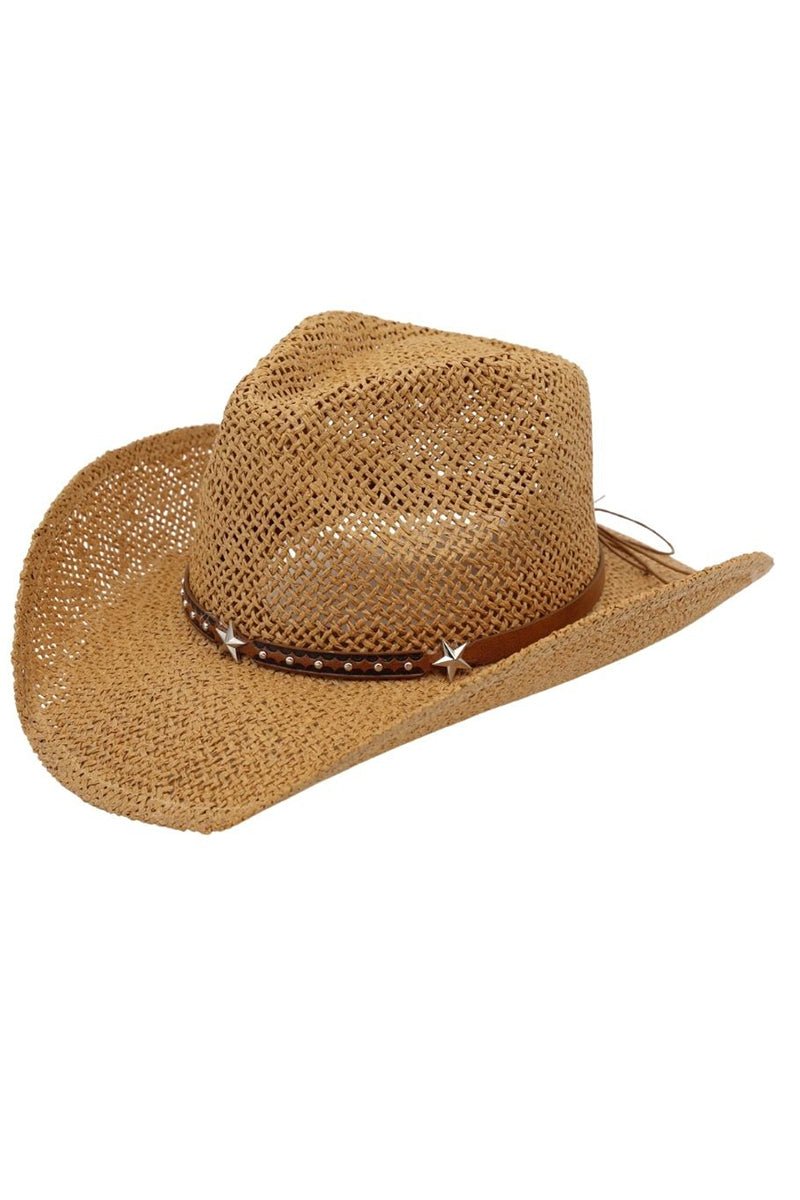 Midnight Rodeo Taupe Straw Cowgirl Hat - Wholesale Accessory Market
