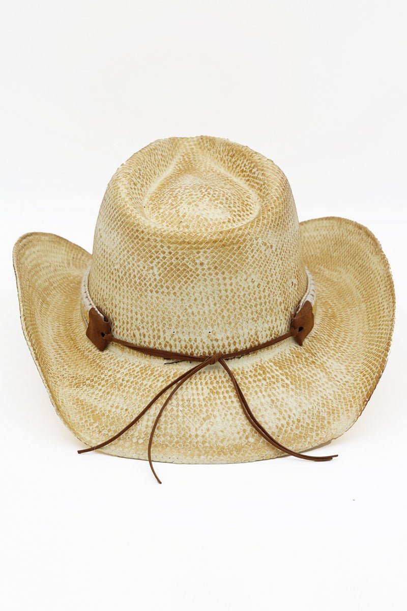 Dust & Grit Beige Vintage Cowgirl Hat - Wholesale Accessory Market