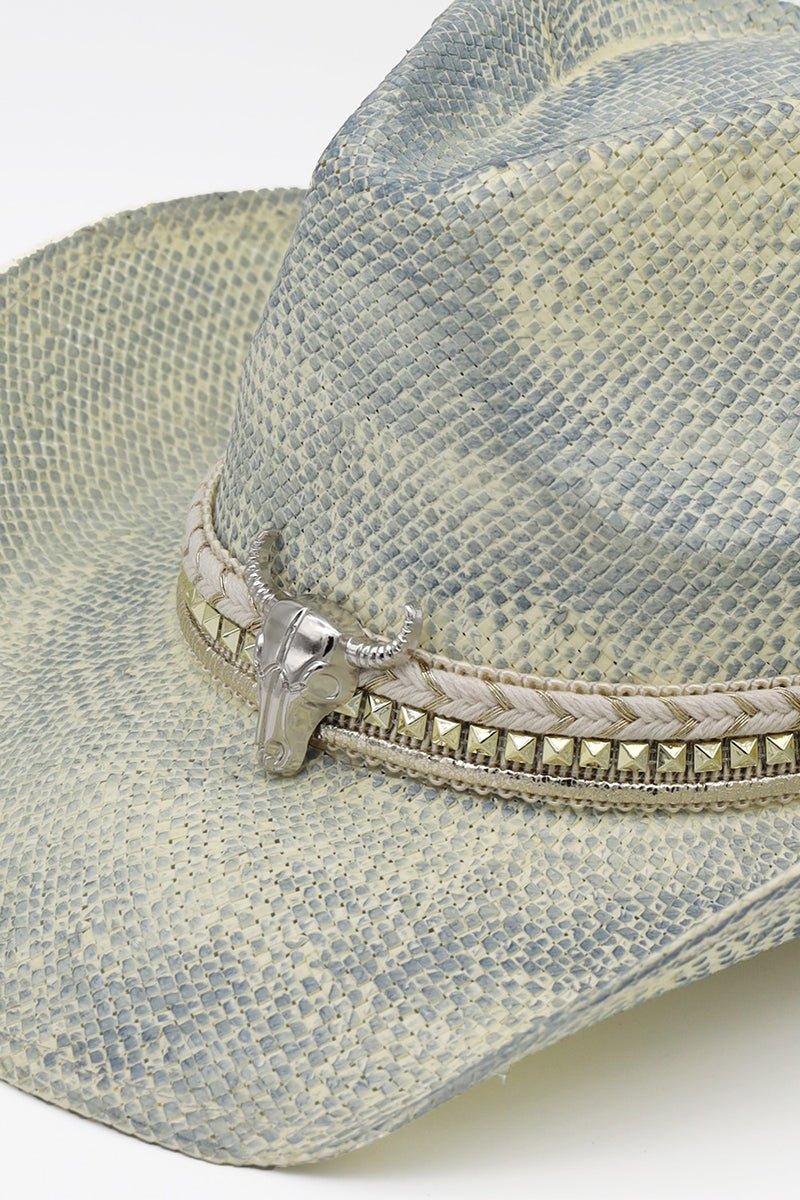 Dust & Grit Blue Vintage Cowgirl Hat - Wholesale Accessory Market