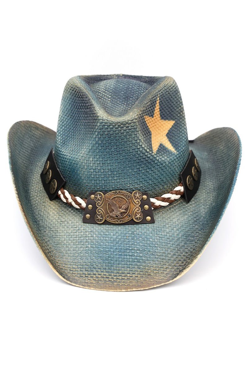 Frontier Freedom Navy Distressed Cowgirl Hat - Wholesale Accessory Market
