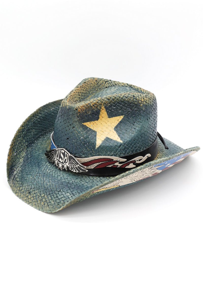 American Grit Navy Distressed Cowgirl Hat - Wholesale Accessory Market