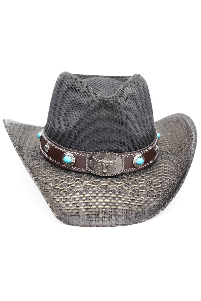 Winslow Wave Black Straw Cowgirl Hat - Wholesale Accessory Market