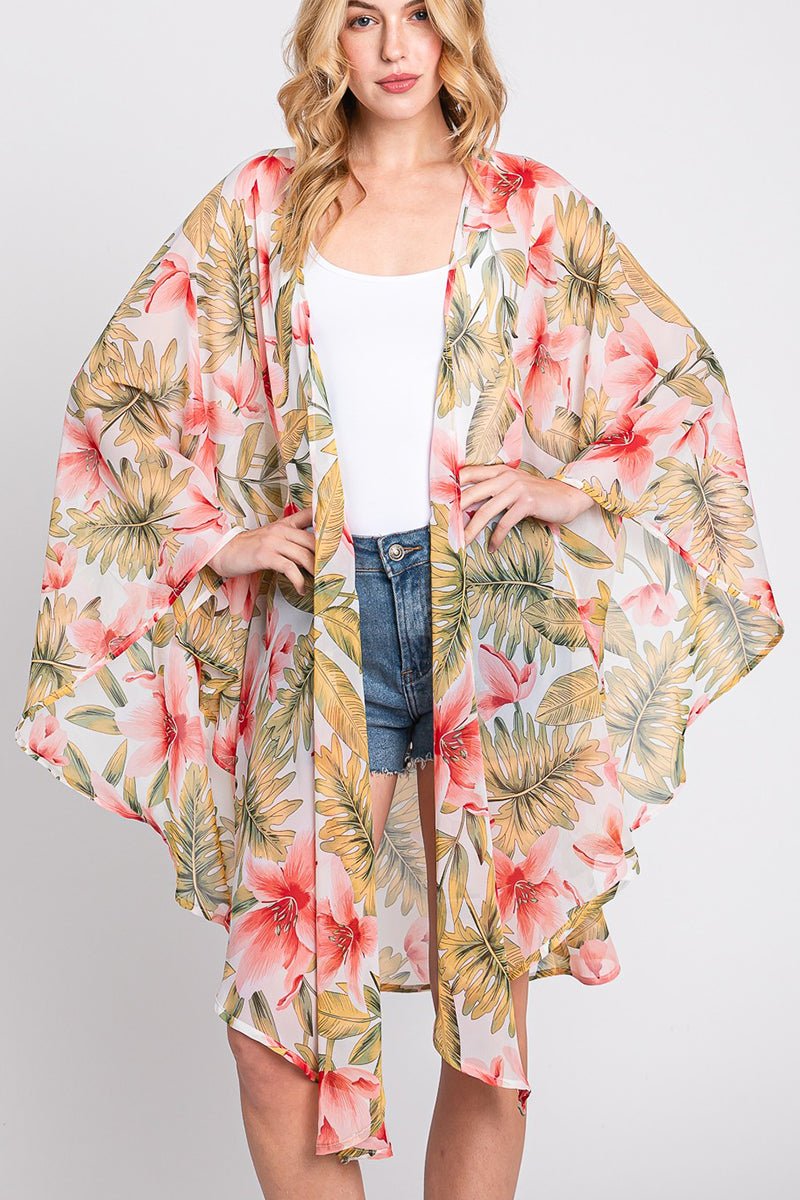 Island Edit White Kimono - Wholesale Accessory Market