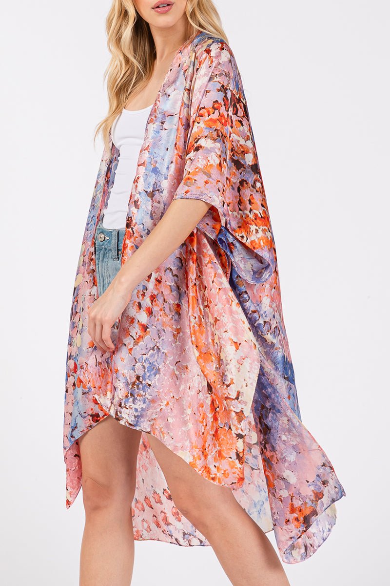 Shifting Sand Pink Silky Kimono - Wholesale Accessory Market