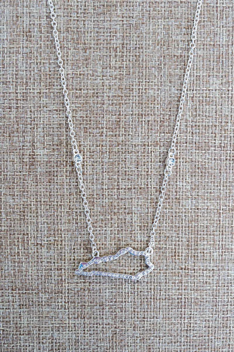 Kentucky Luxe Crystal Silvertone Necklace - Wholesale Accessory Market