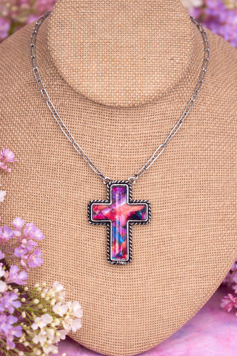Sunday Sunset Silvertone Necklace - Wholesale Accessory Market