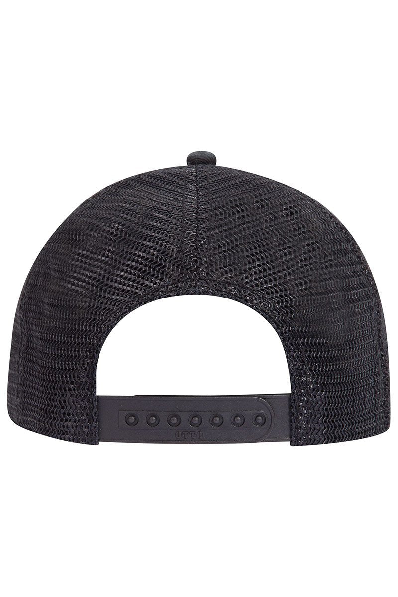 OTTO Black with USA Flag Low Profile Trucker Hat - Wholesale Accessory Market