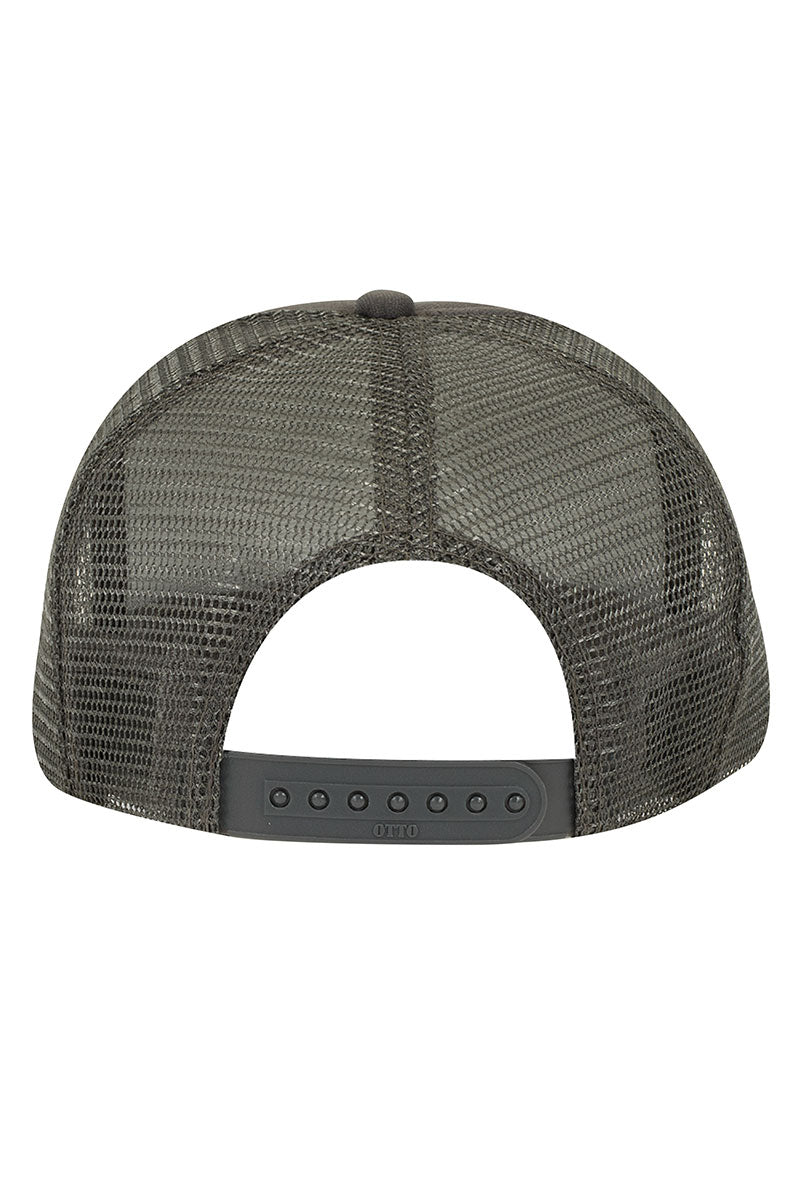 Charcoal Gray Foam Front High Crown Trucker Hat - Wholesale Accessory Market