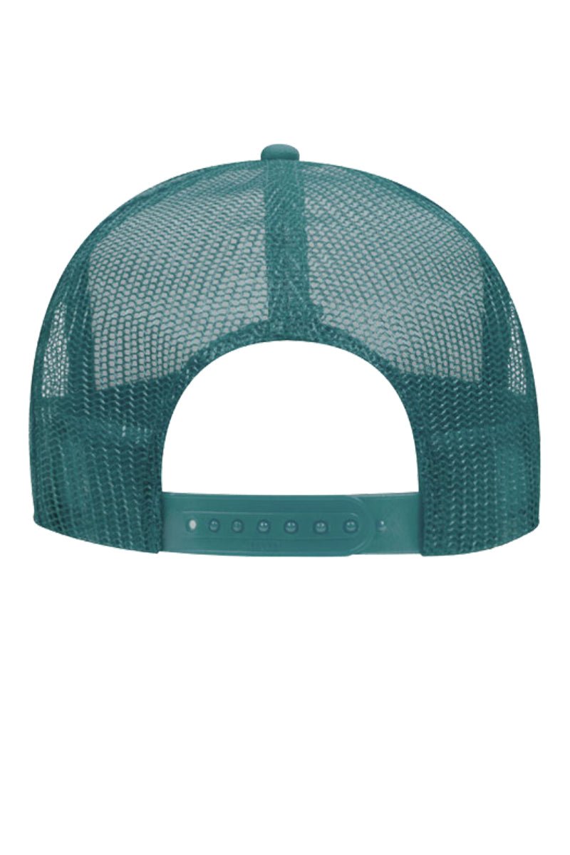 OTTO Jade with White Foam Front High Crown Trucker Hat - Wholesale Accessory Market