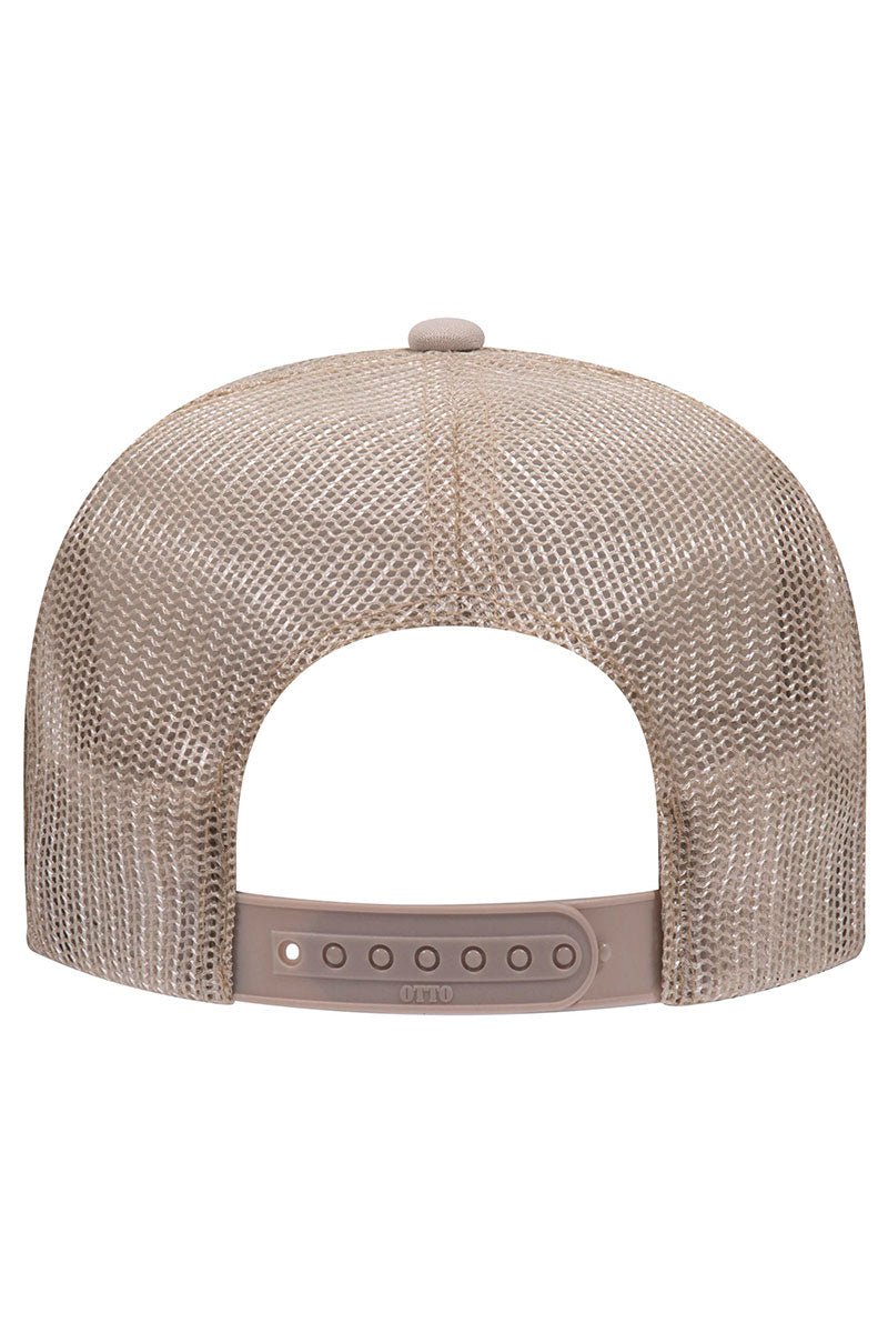 OTTO Khaki Foam Front High Crown Trucker Hat - Wholesale Accessory Market