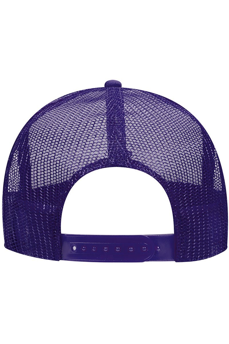 OTTO Purple with White Foam Front High Crown Trucker Hat - Wholesale Accessory Market