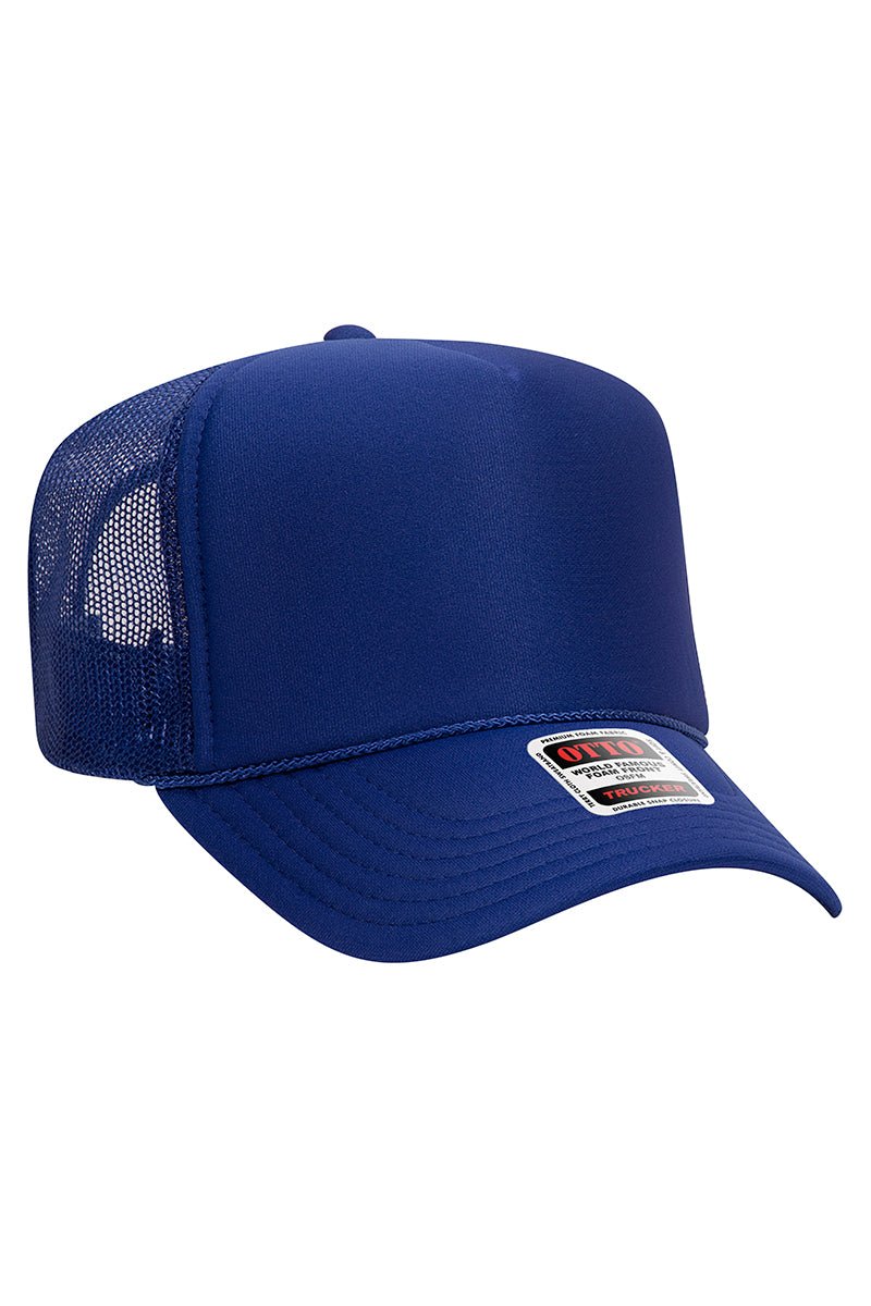 OTTO Royal Foam Front High Crown Trucker Hat - Wholesale Accessory Market