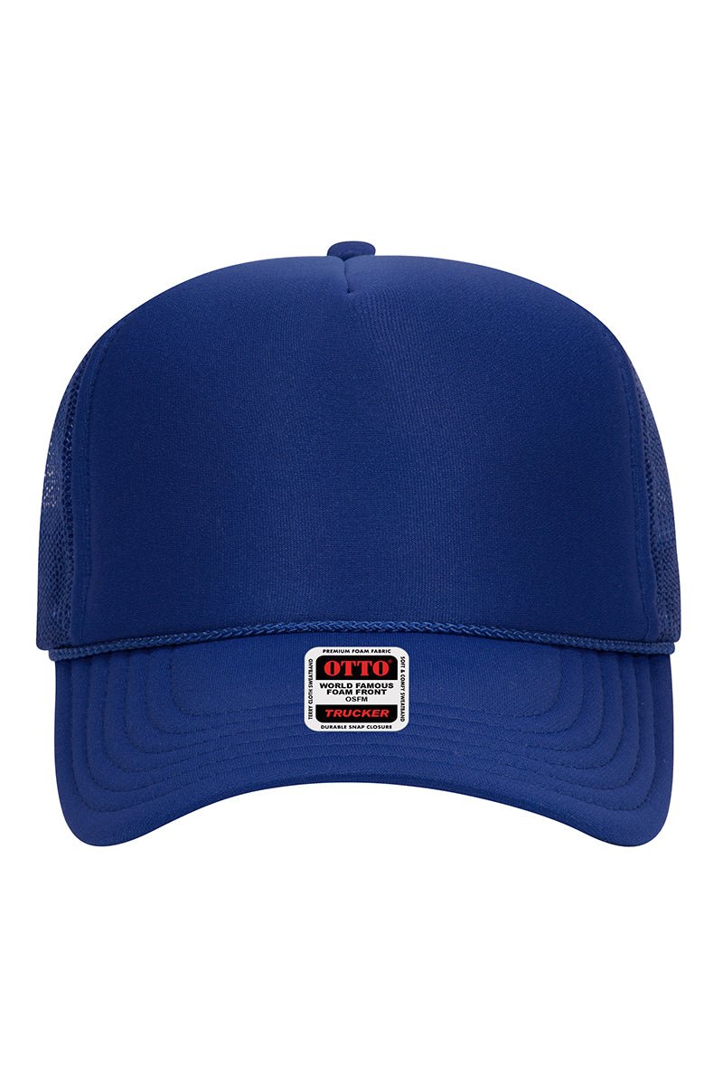 OTTO Royal Foam Front High Crown Trucker Hat - Wholesale Accessory Market