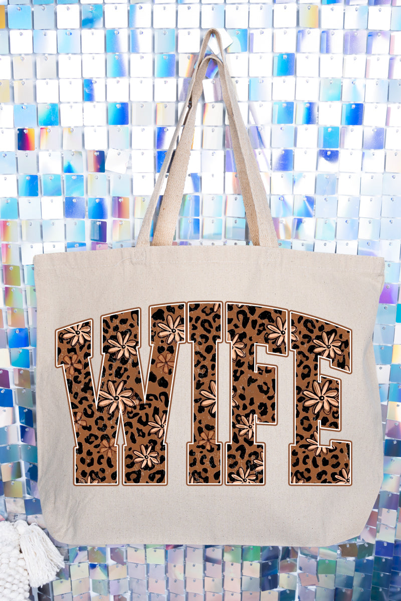 Wildflower Wife Canvas Jumbo Tote