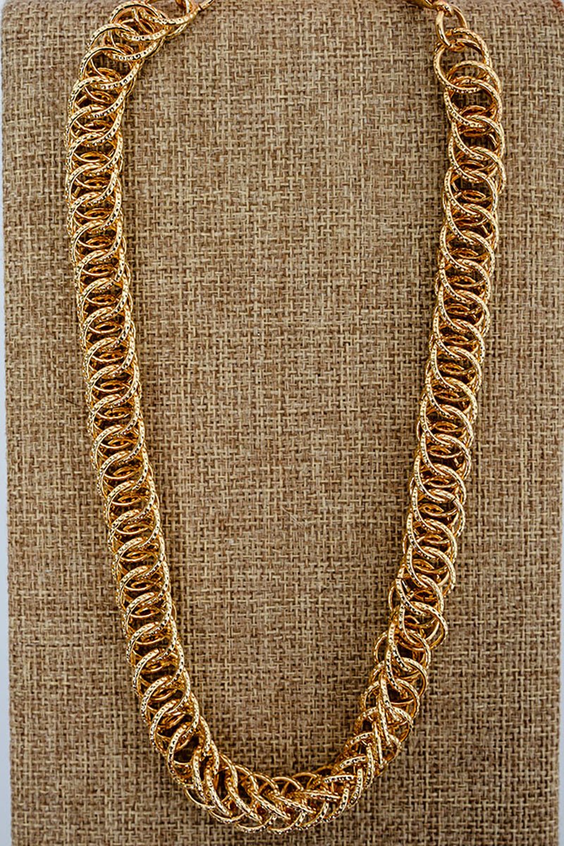 Crystal Avenue High Society Links Goldtone Necklace - Wholesale Accessory Market