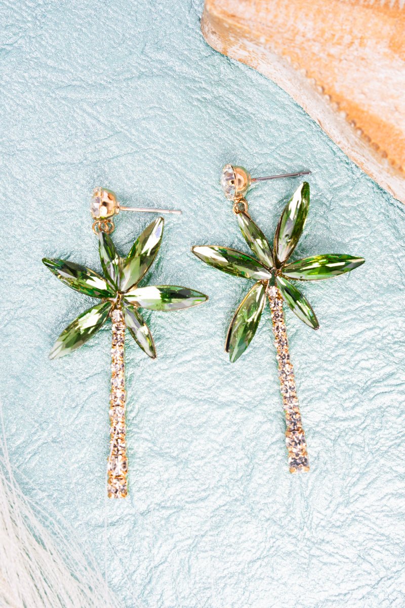 Crystal Avenue The Tide Is High Crystal Goldtone Earrings - Wholesale Accessory Market