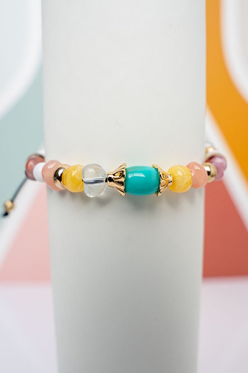 Crystal Avenue Multi - Color Summer Dreams Cord Bracelet - Wholesale Accessory Market