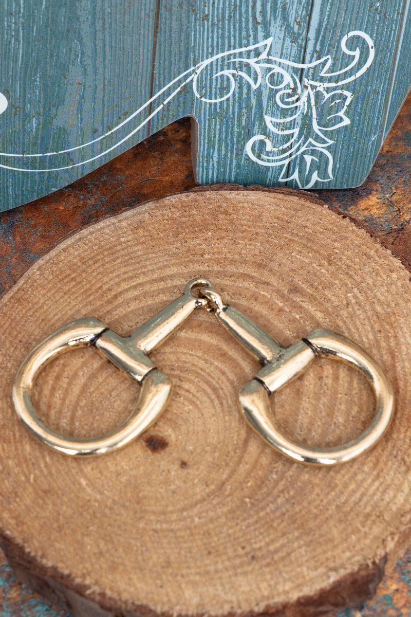 TIPI Bridle & Brand Goldtone Scarf Slide - Wholesale Accessory Market