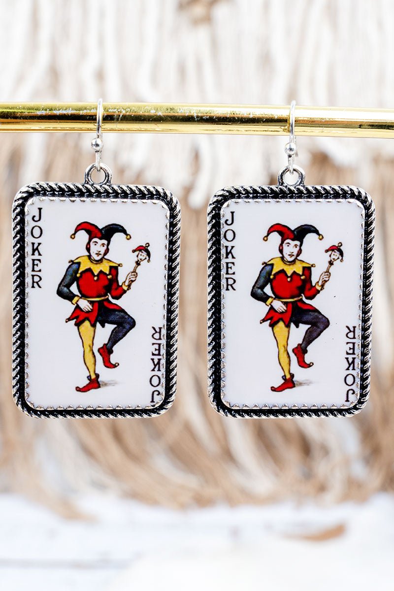 TIPI The Wild Card Silvertone Earrings - Wholesale Accessory Market