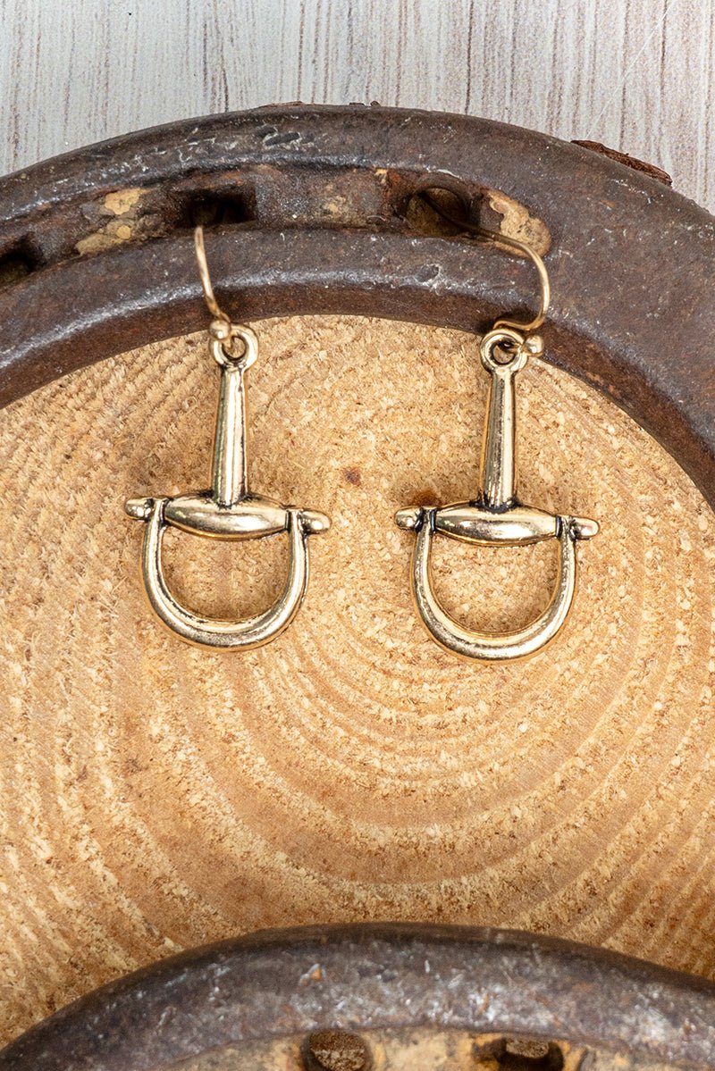 TIPI Kentucky Tack Goldtone Earrings - Wholesale Accessory Market